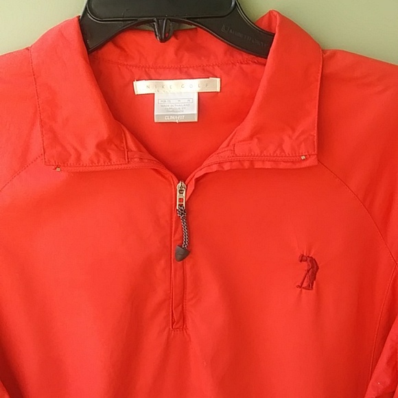 Nike Jackets & Coats Nike Womens Coral Pink 2 Zipper Golf Jacket Removable Sleeves Sz M